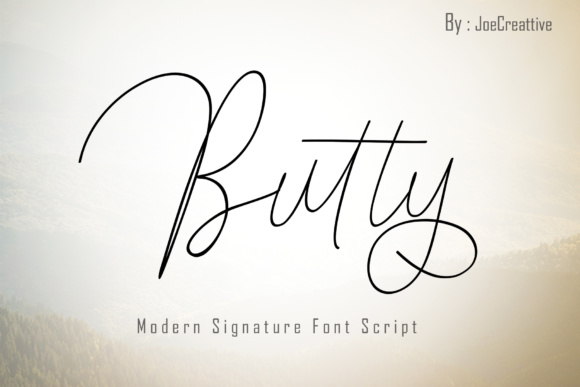 Butty: A Handwritten Font for Elegant Design