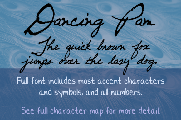 Dancing Pam Font: A Script Handwritten Style