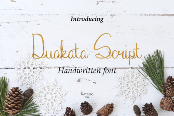 Duakata: A Natural Script Font