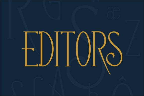 Editors: A Serif Font for Creative Campaigns