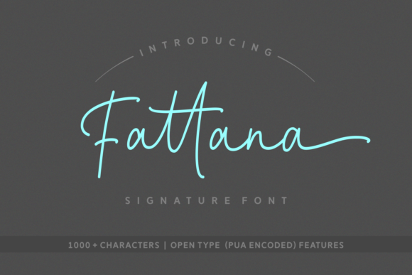 Fattana Font: Elegant Script for Editorial Design