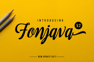 Fonjava: A Painterly Script Font for Handmade Brands