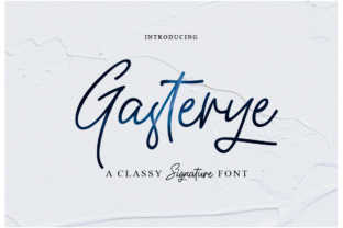 Gasterye: A Fun Hand-Lettered Font