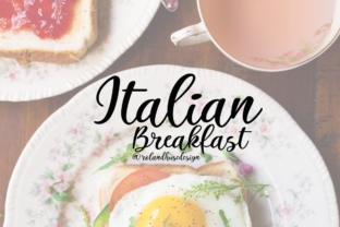 Italian Breakfast: A Playful, Handwritten Script Font for Warm Brand Identities