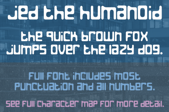 Jed the Humanoid Font Review