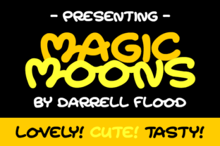 Magic Moons: A Warm, Hand-Drawn Display Font for Campaign Charm