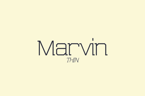 Marvin Thin: A Elegant Slab Serif