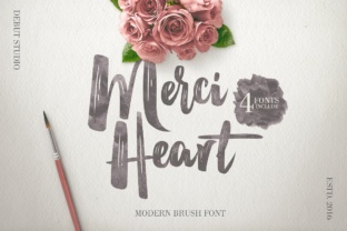 Merci Heart Font for Creative Projects