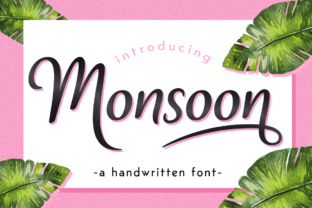 Monsoon: A Tropical Script Font That Stops Scrollers