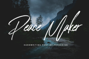 Peace Maker Font: A Handwritten Script for Crafters & Sellers