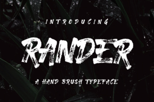 Rander: A Classy Brush Font for Modern Design