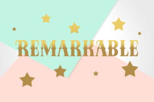 Remarkable Font for Editorial Design