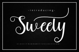 Sweety: A Script Font for Elegant Campaigns