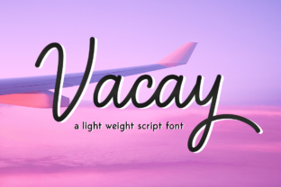 Vacay: A Clean Script Font That Works in Real Campaigns