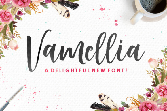 Vamellia Font: Elegant Script for Business Branding