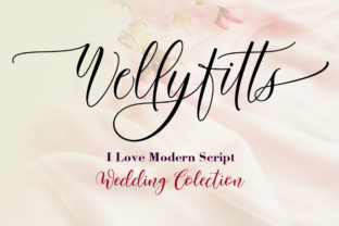 Wellyfitts: A Elegant Script Font